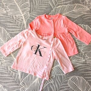 Calvin Klein & Carter's Kids Toddler Girl Long Sleeve Shirt Top